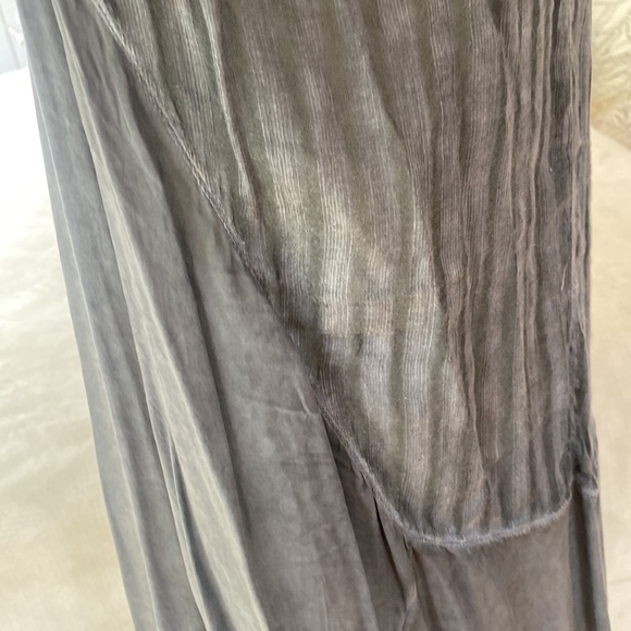 Transit par such, italy designer summer dress, washed blue grey size L linen - Picture 8 of 17